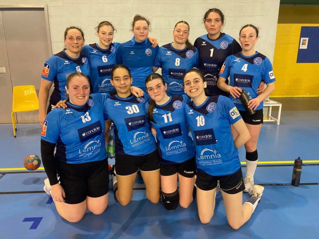 LEMNIA a sponsorisé une équipe féminine de Handball : Angers Lac de Maine